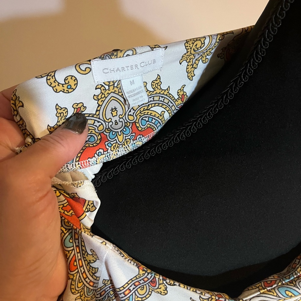 Charter Club Multicolor Paisley Blouse - Picture 10 of 10